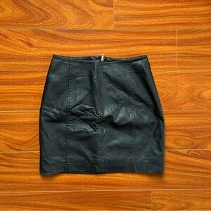Free People Modern Femme Vegan Leather Mini Skirt